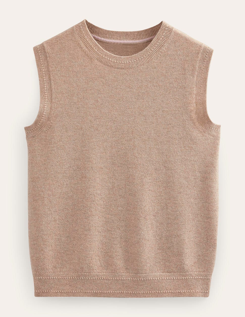 Eva Cashmere Tank-Chinchilla Melange-6