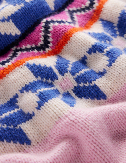 Eleanor Fair Isle Jumper-Meadowsweet Pink-9