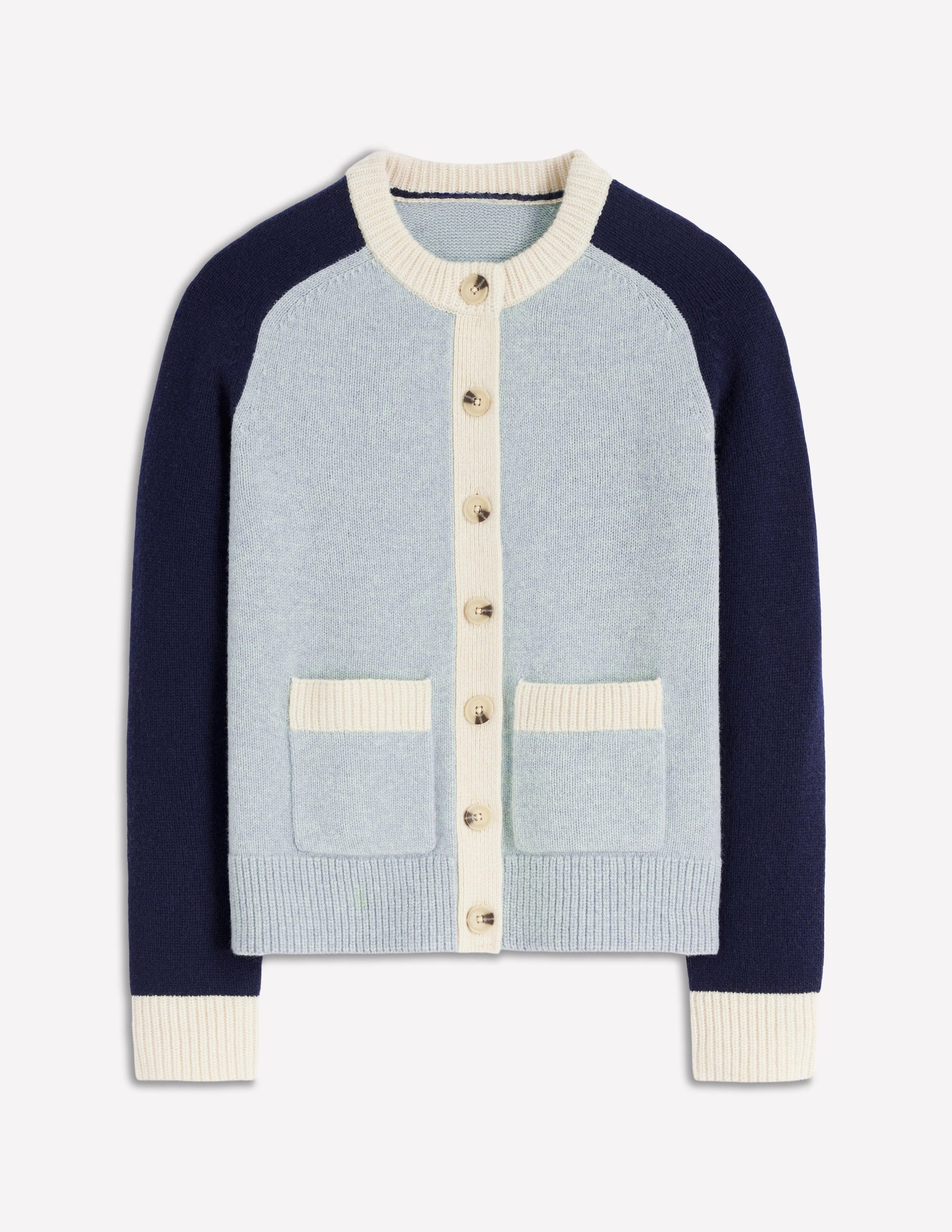 Marion Merino Cardigan-Snowbird Blue, Navy-6