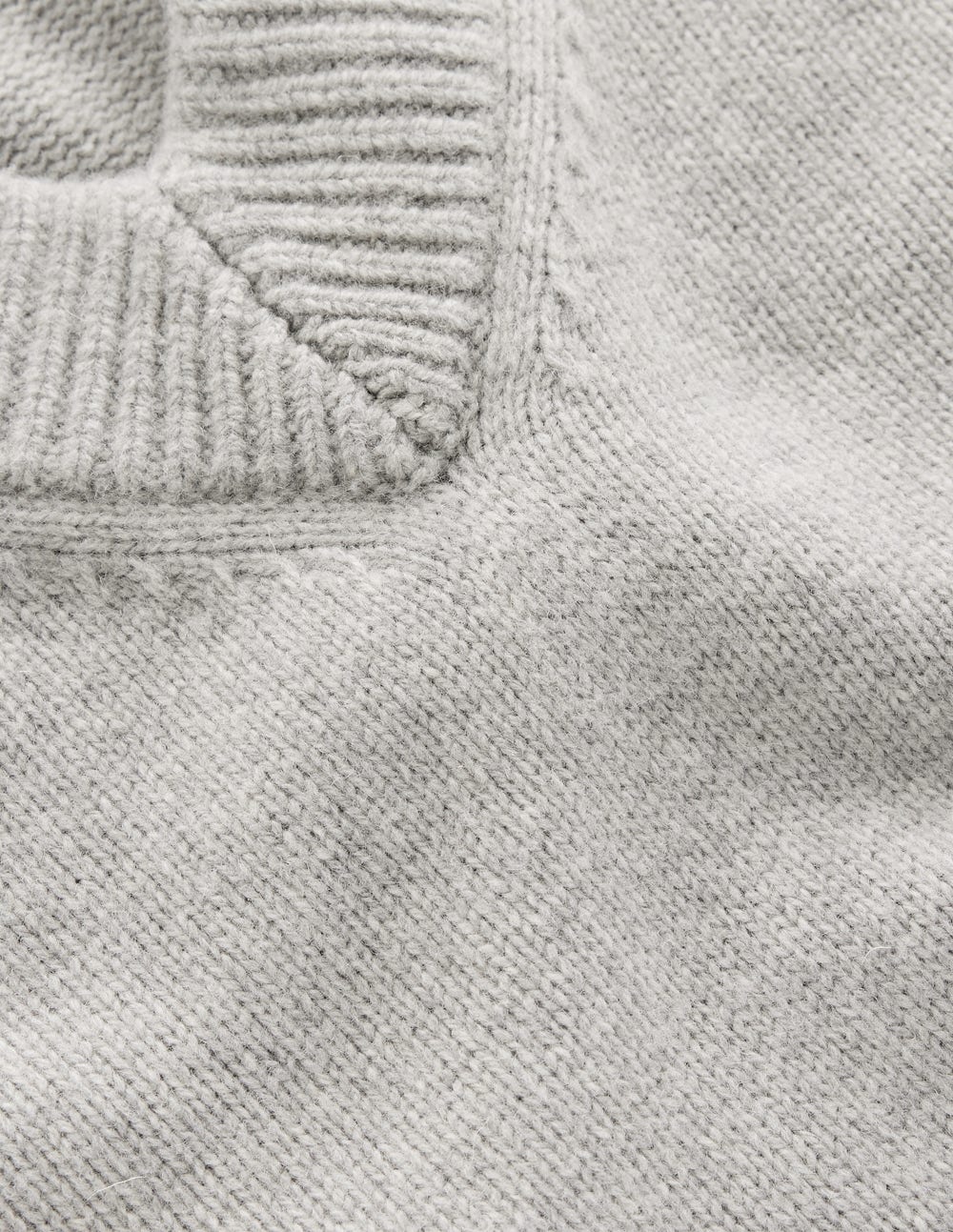 Marion Merino V-neck Jumper-March Hare - Image 6