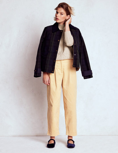 Marion Merino High Neck Jumper-Barley Cable-6