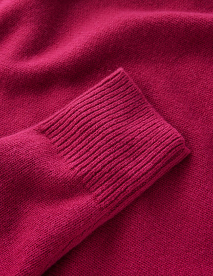 Polly Merino Roll Neck Jumper-Sorbet Pink-8