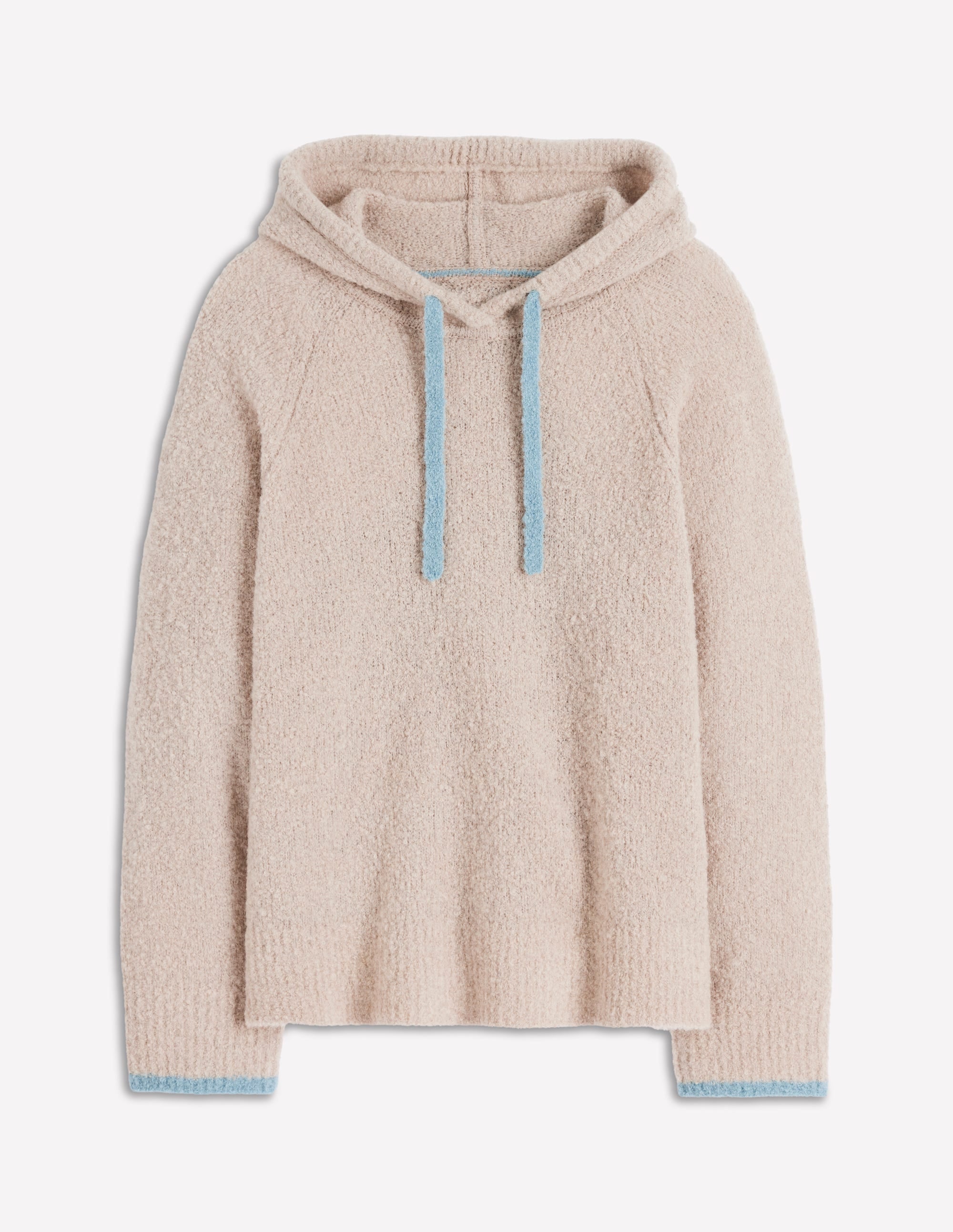 Bouclé Raglan Hoodie-Chinchilla Melange - Image 7