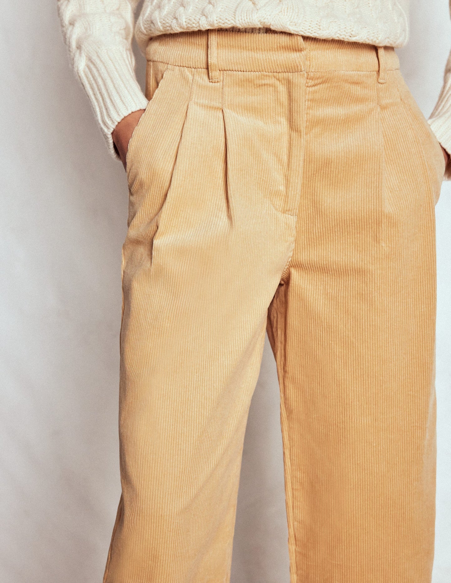 Bloomsbury Cord Trousers-Stone