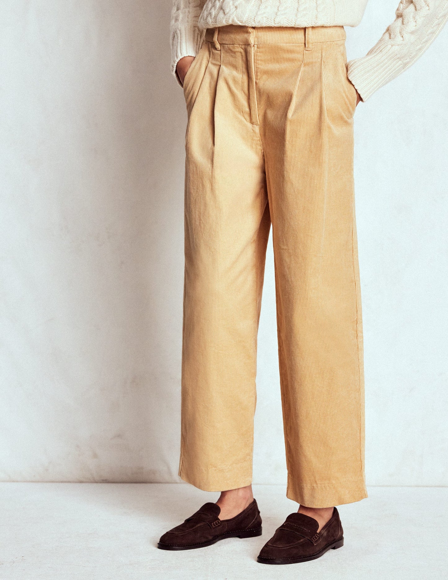 Bloomsbury Cord Trousers-Stone