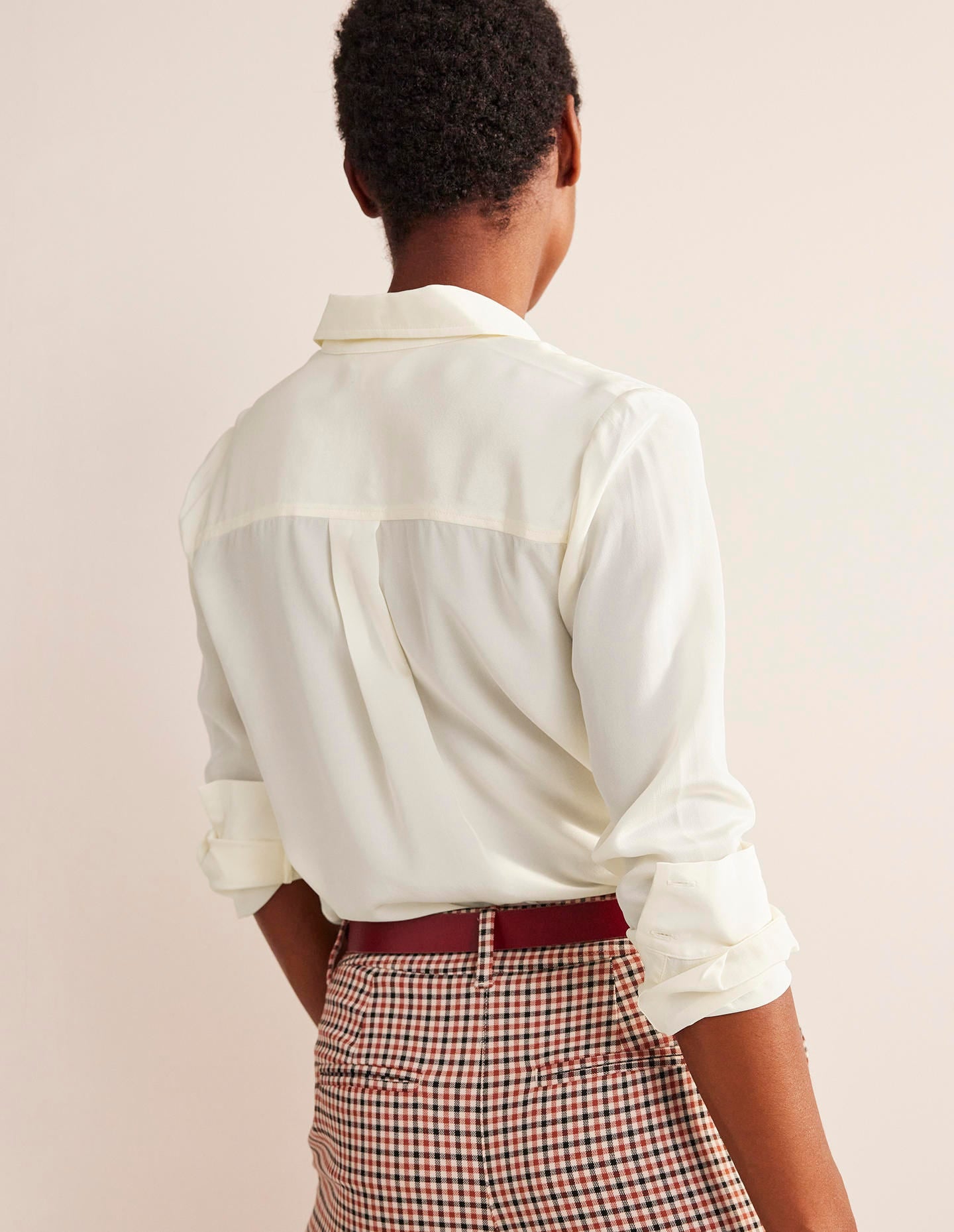 Sienna Silk Shirt-Ivory-3