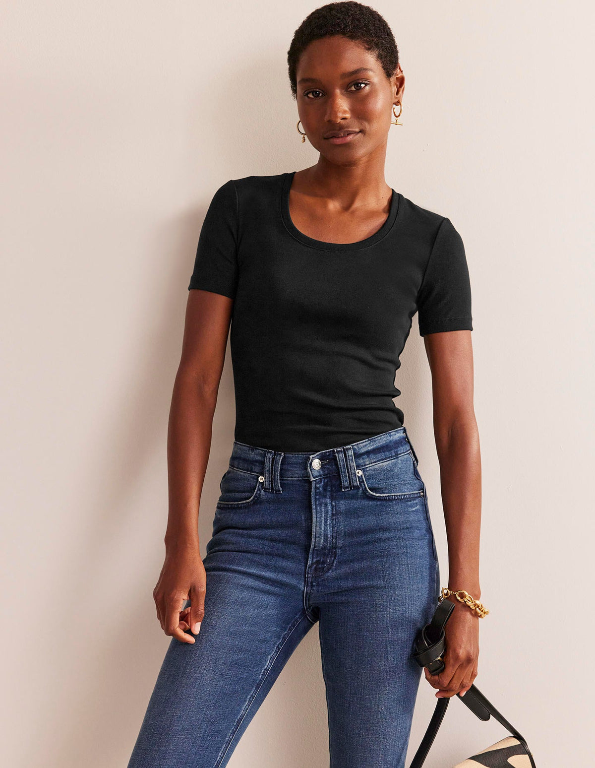 Essential Jersey T-Shirt-Black - Image 4