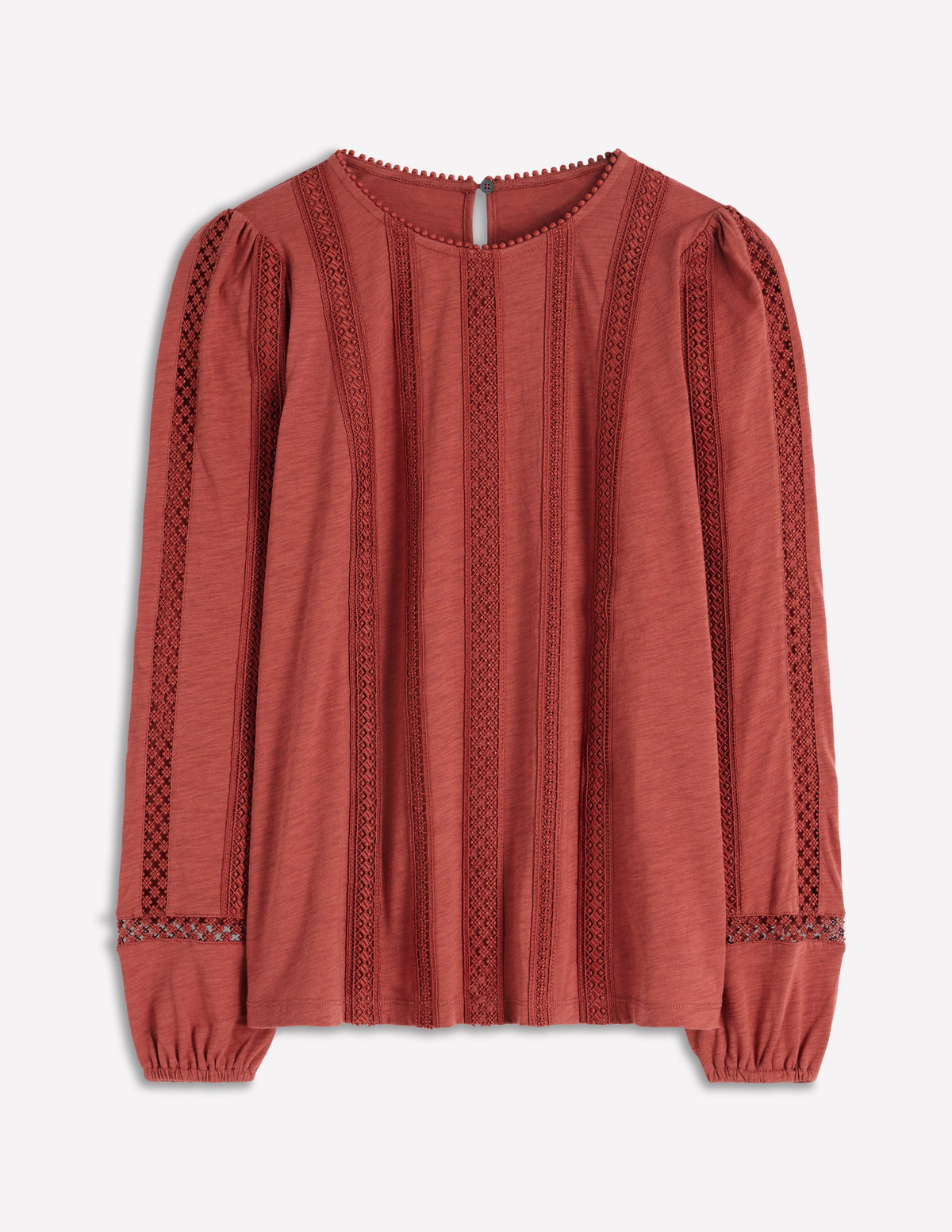 Imi Jersey Trim Top-Barn Red - Image 6