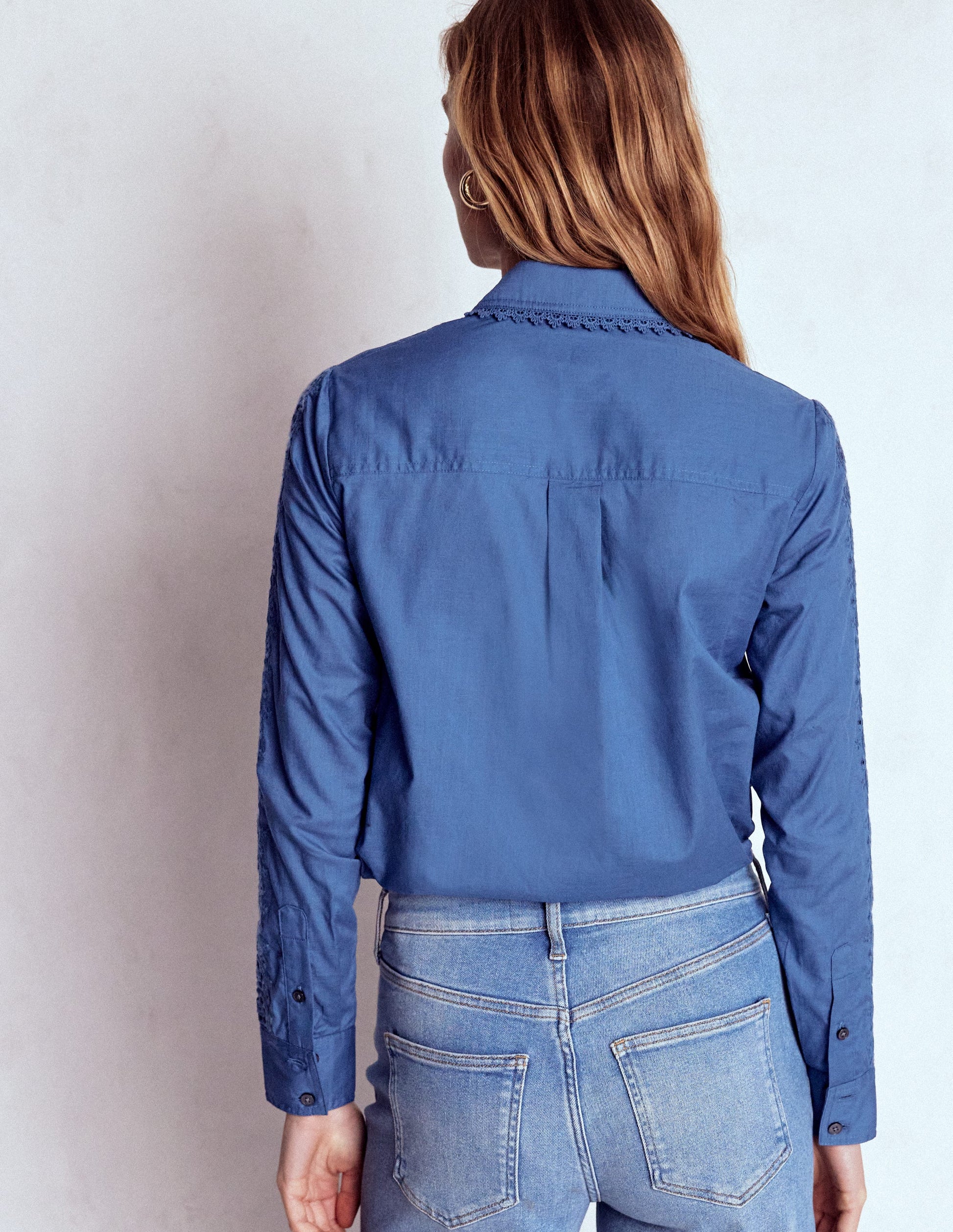 Sienna Broderie Detail Shirt-Denim Blue-4
