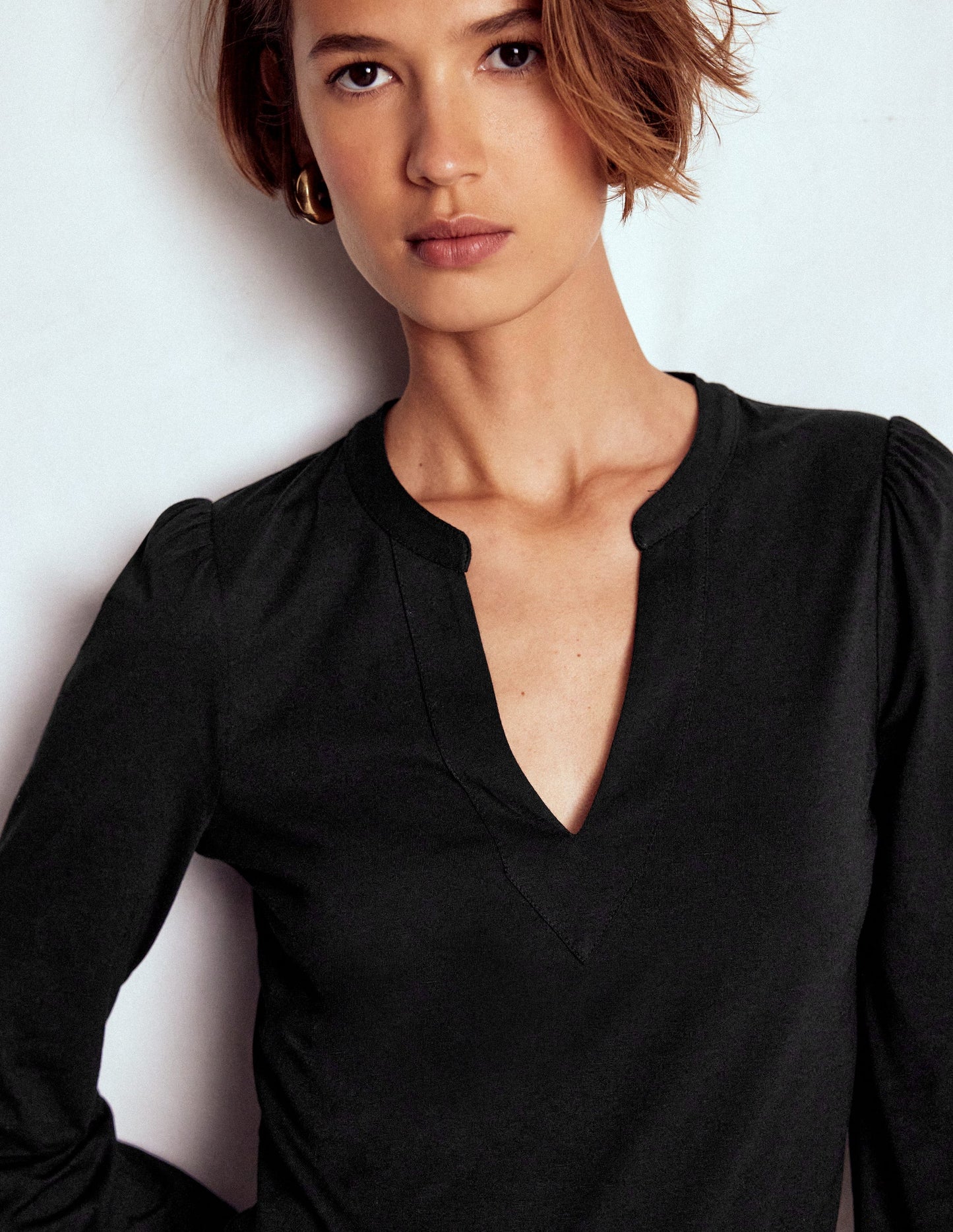 Supersoft Notch Top-Black