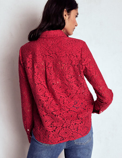 Lace Shirt-Rumba Red-4