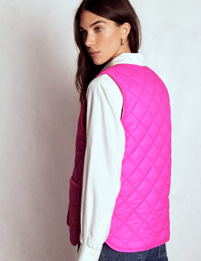 Clerkenwell Reversible Gilet-Pink Ribbon-4