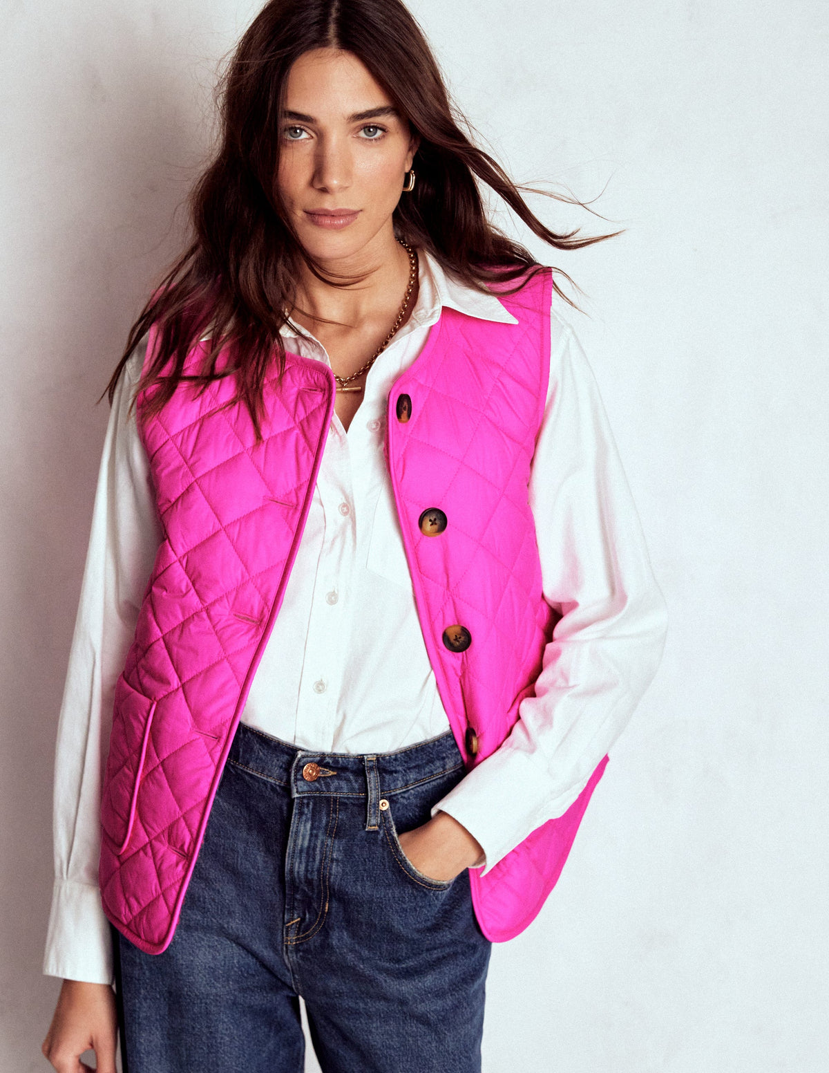 Clerkenwell Reversible Gilet-Pink Ribbon - Image 4
