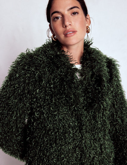 Faux Fur Coat-Kale Leaf, Faux Fur-4