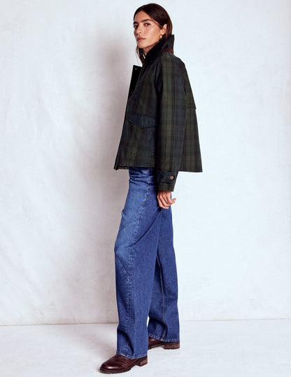 Raglan Wax Jacket-BLACKWATCH-3