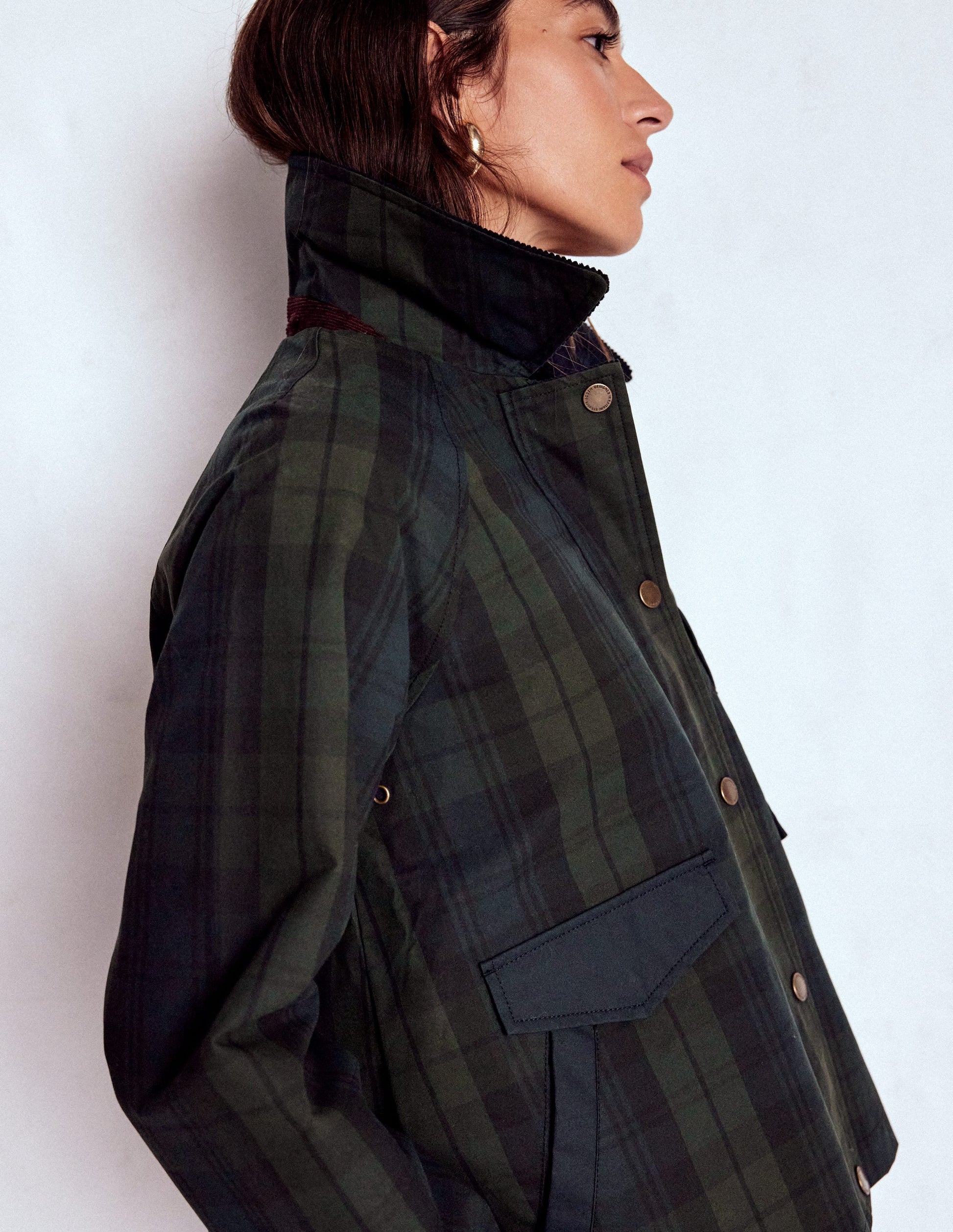 Raglan Wax Jacket-BLACKWATCH-4