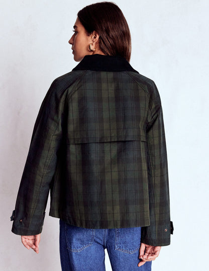 Raglan Wax Jacket-BLACKWATCH-5