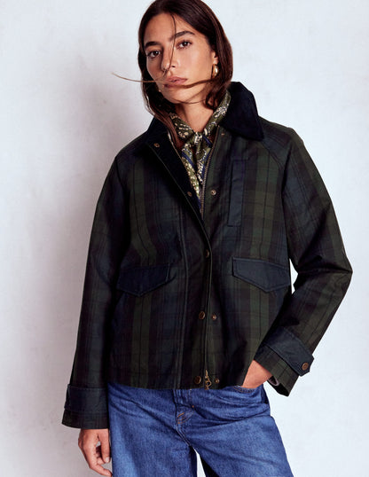 Raglan Wax Jacket-BLACKWATCH-6