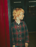 Cosy Cotton Check Shirt-Dark Green Check