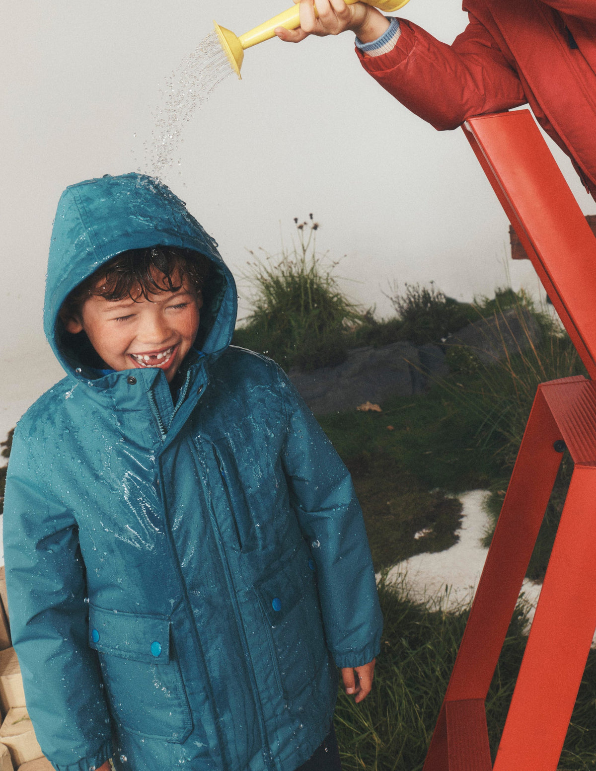 4-in-1 Waterproof Coat-Storm Blue - Image 1