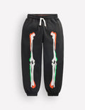 Halloween Glow Joggers-Shadow Grey Skeleton