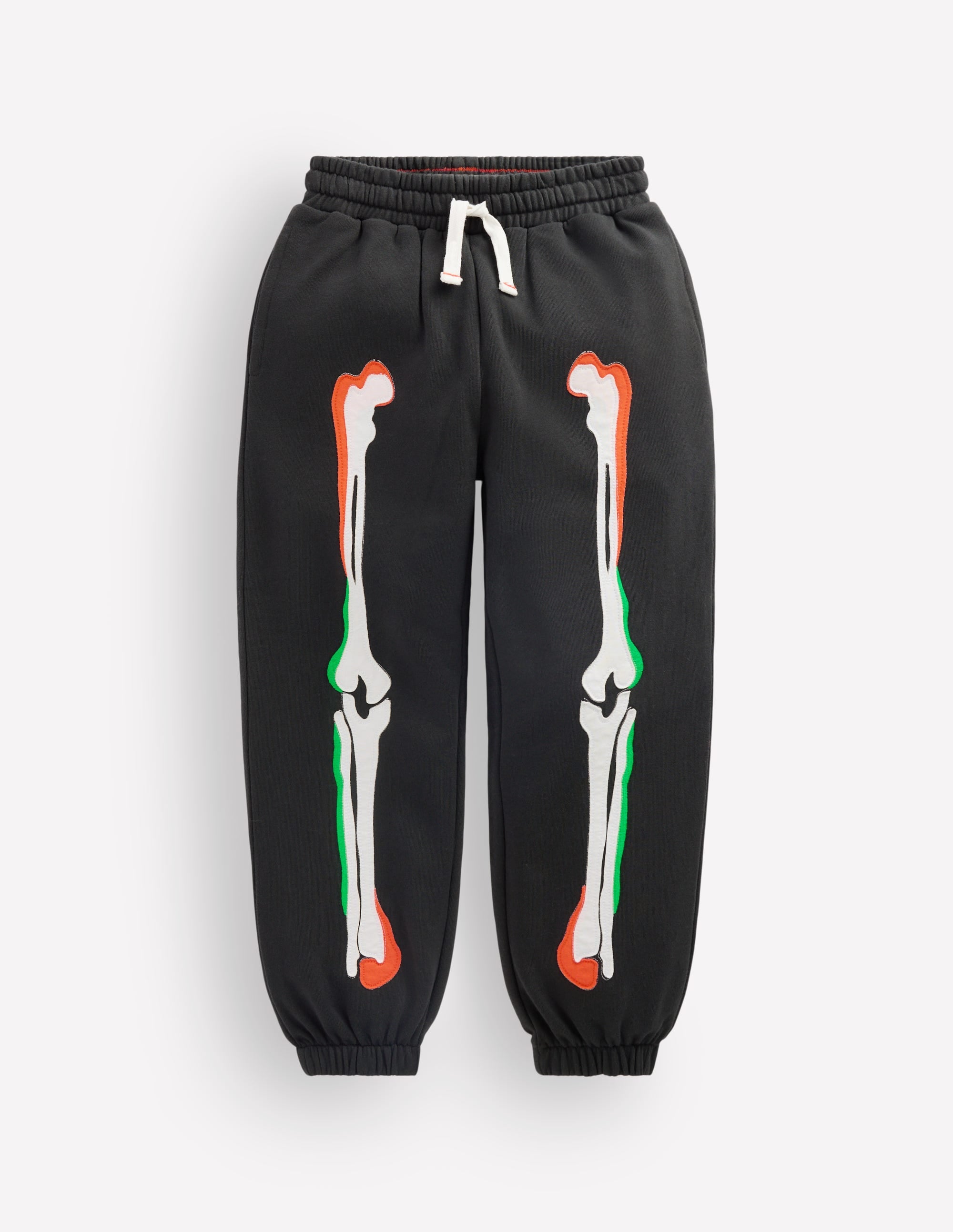 Halloween Glow Joggers-Shadow Grey Skeleton - Image 1