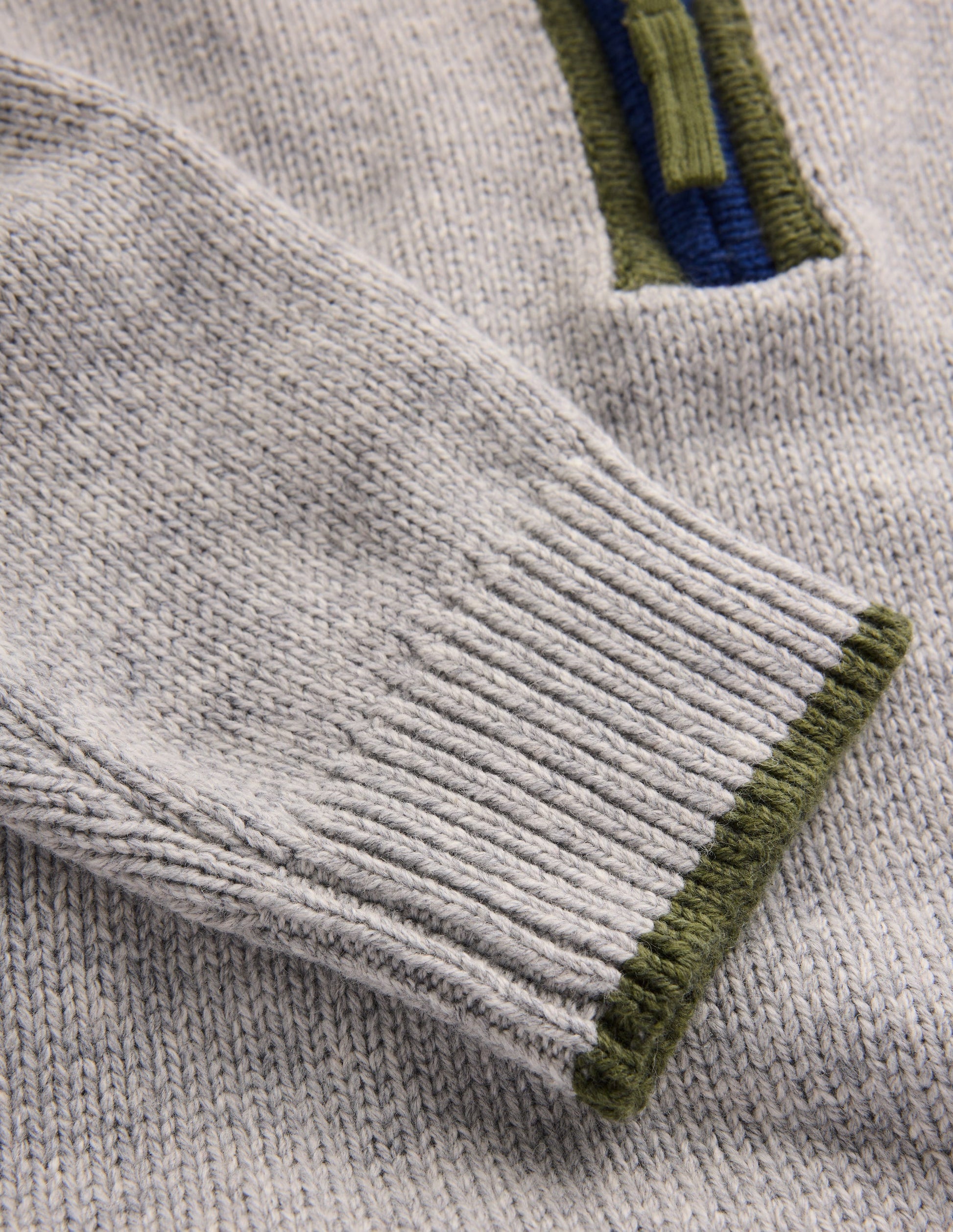 Heritage Half-Zip Jumper-Grey Marl-4