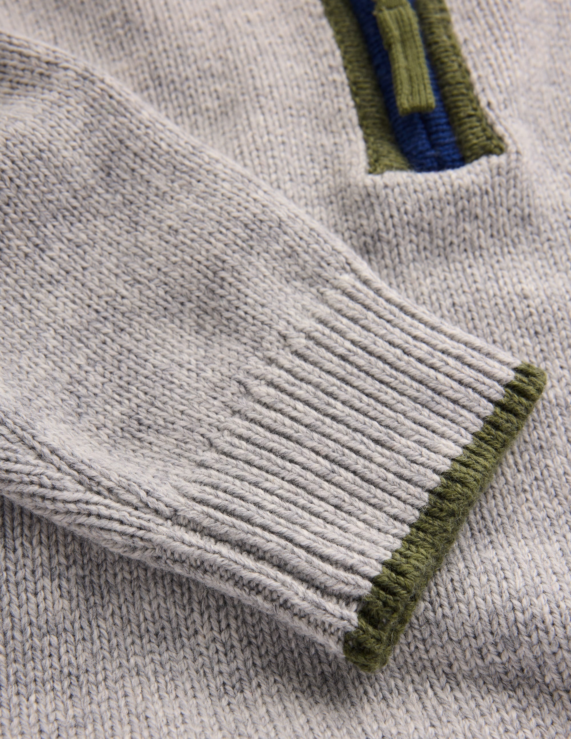 Heritage Half-Zip Jumper-Grey Marl - Image 4