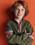 Heritage Half-Zip Jumper-Chive Marl