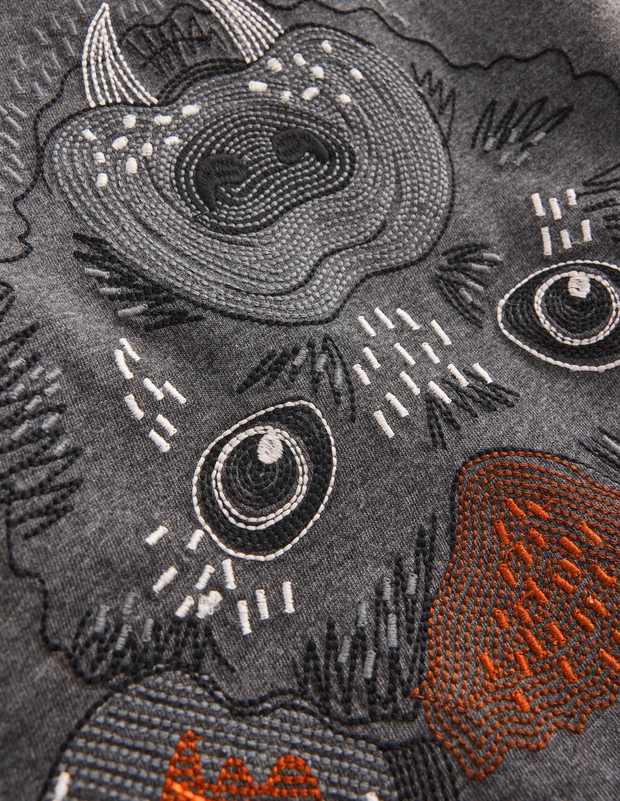 Glow Superstitch T-shirt-Shadow Grey Bat - Image 4