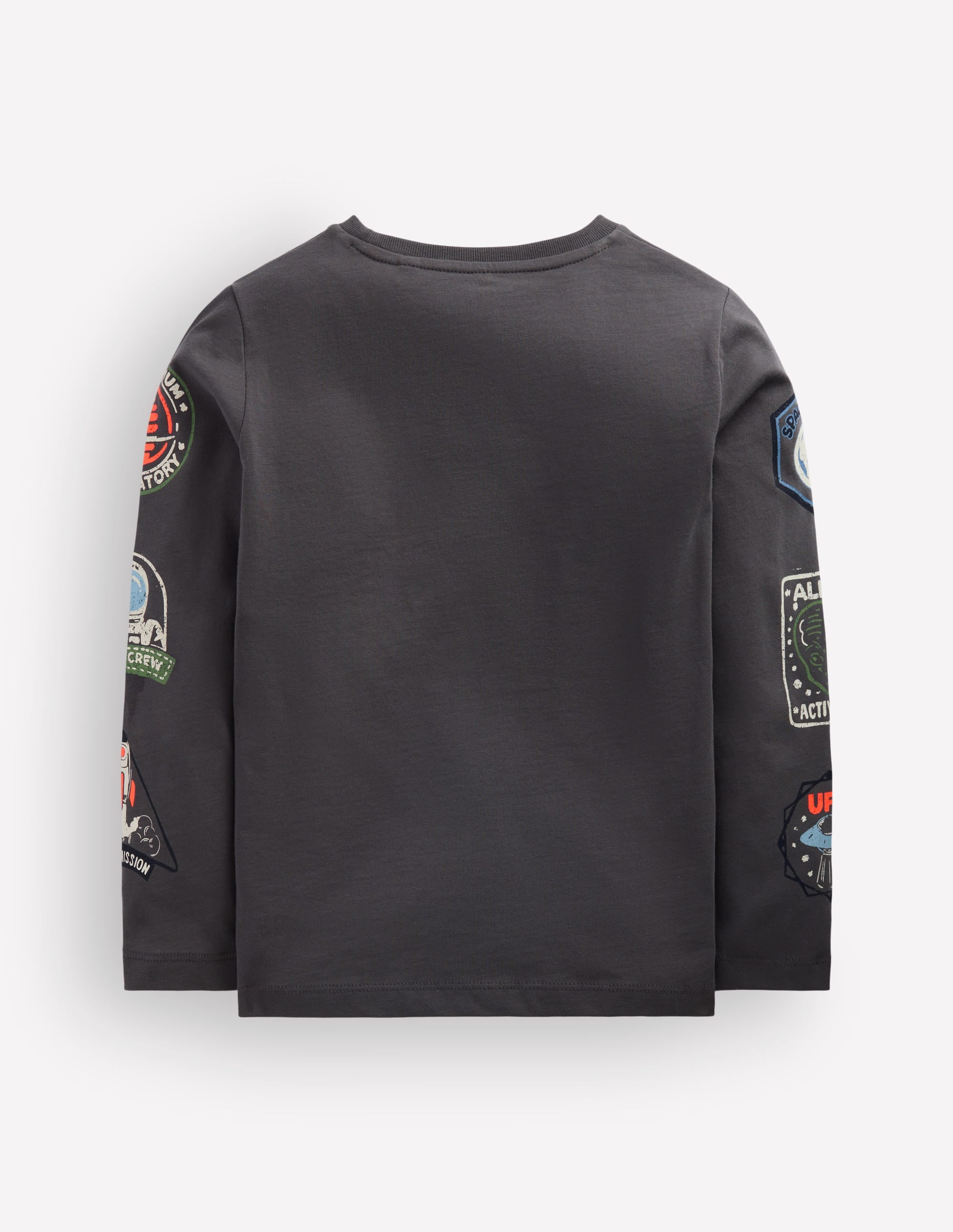 Long Sleeve Glow T-shirt-Warm Grey, Space - Image 4