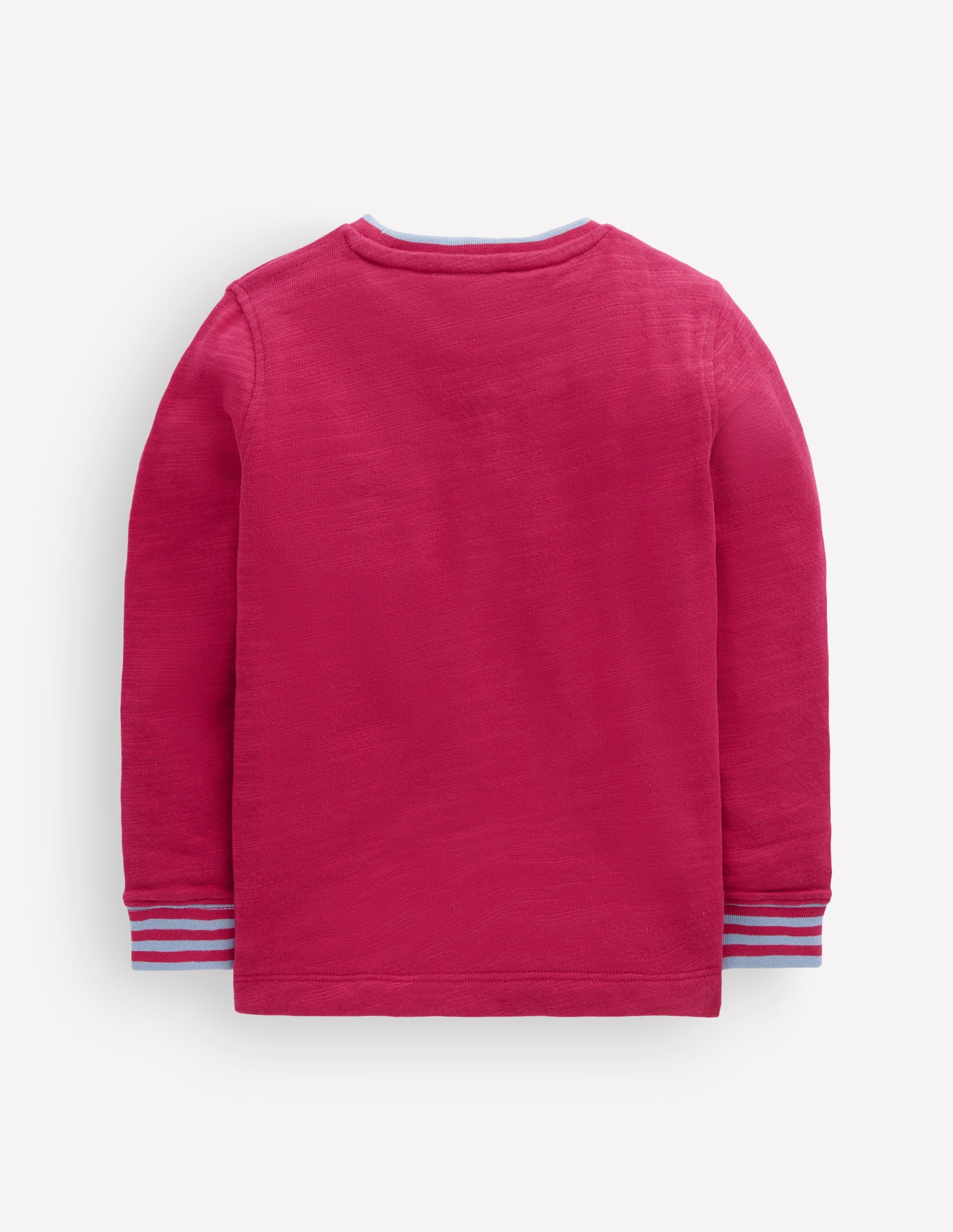 Cosy Mid-weight T-shirt-Sweet Cherry / French Blue - Image 2