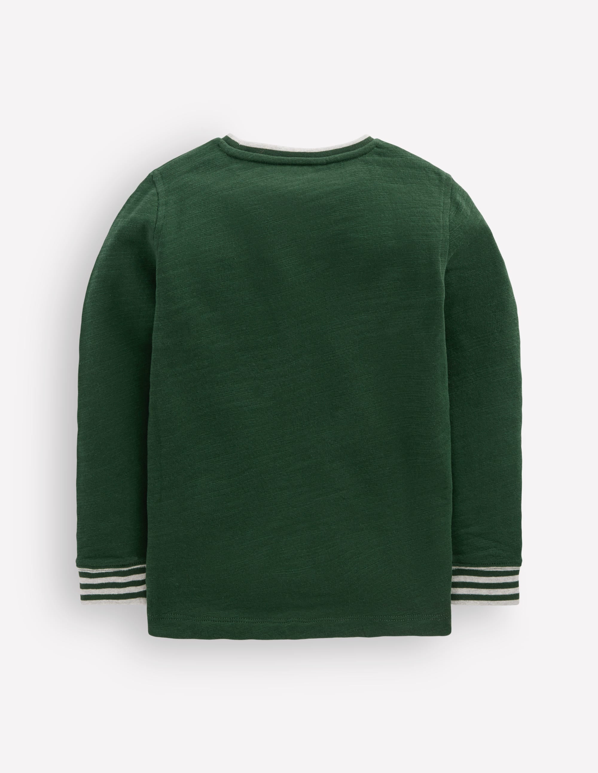Cosy Mid-weight T-shirt-Hunter Green / Blue Aura - Image 2