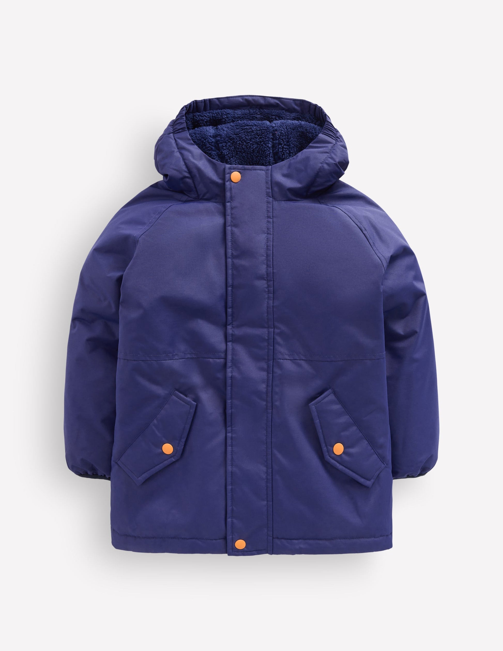 Borg Lined Anorak-MAZARINE BLUE-1
