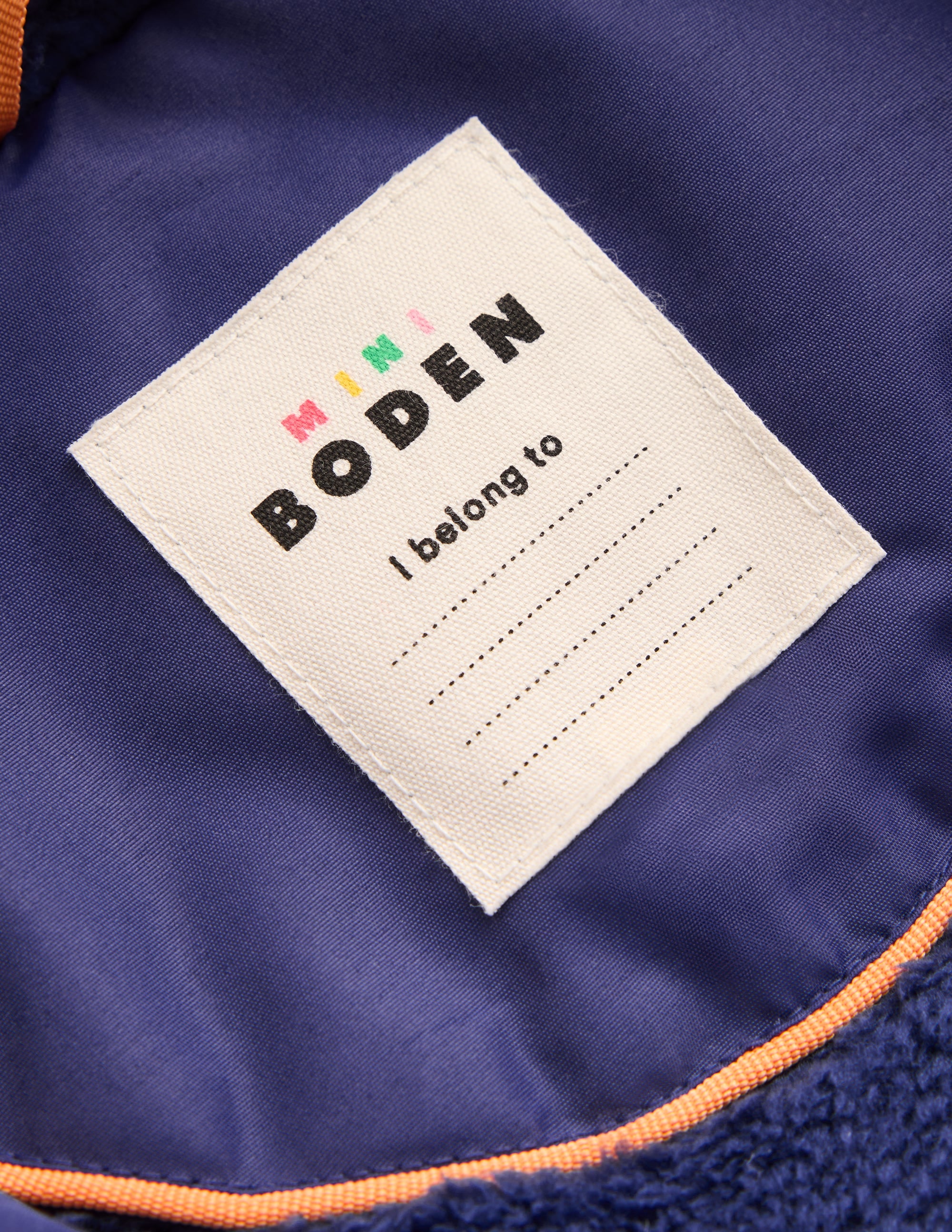 Borg Lined Anorak-MAZARINE BLUE - Image 3