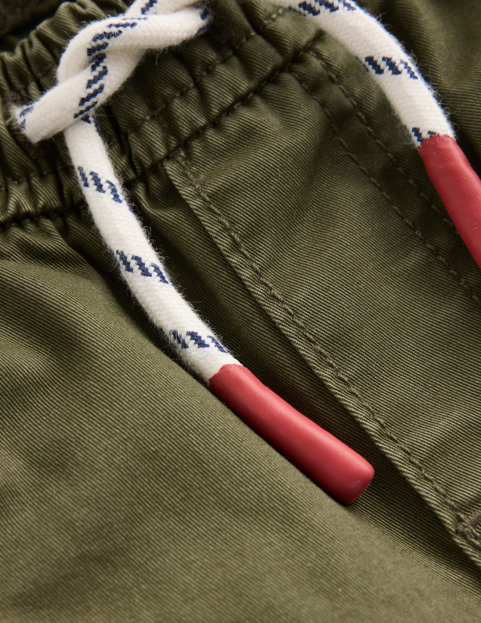 Slim Pull-on Trousers-Woodland Green - Image 3