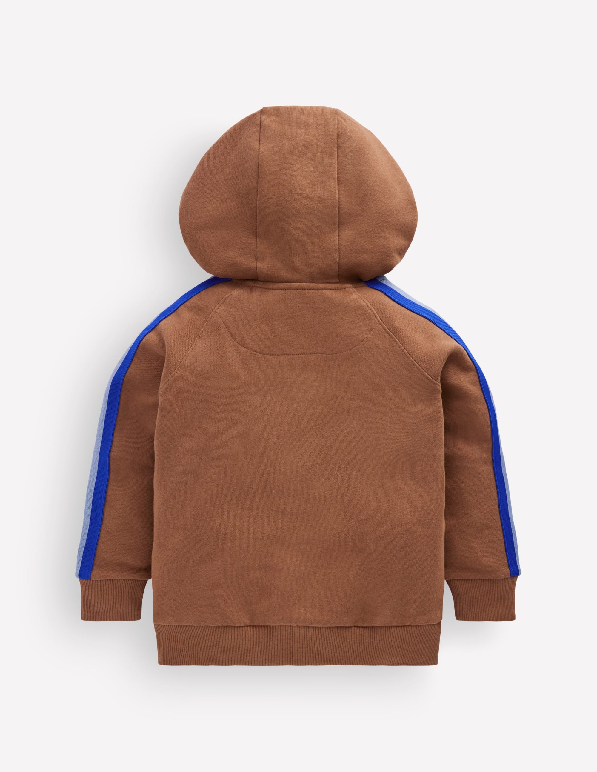Raglan Zip-through Hoodie-Brown - Image 2