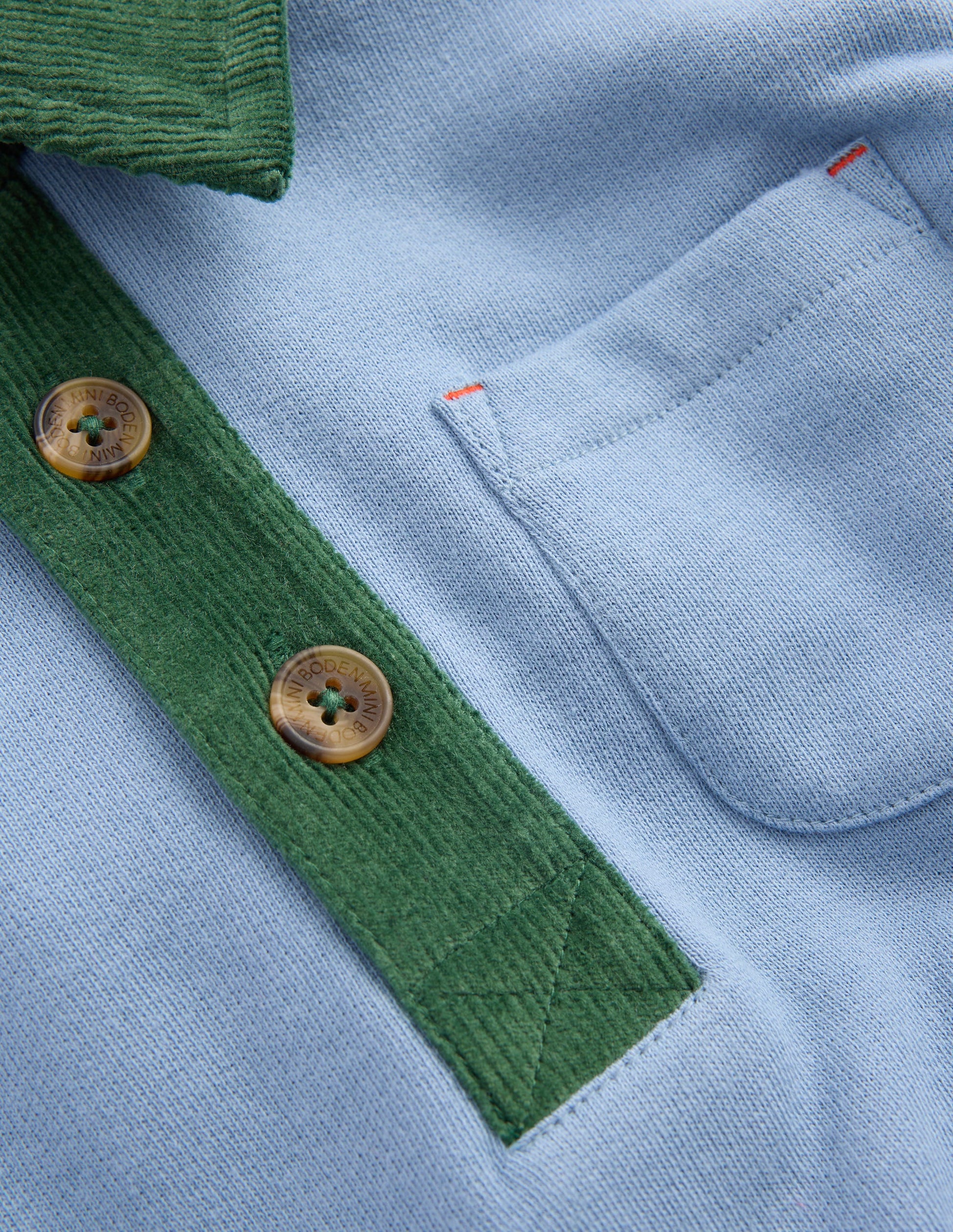 Smart Collared Sweatshirt-French Blue-3