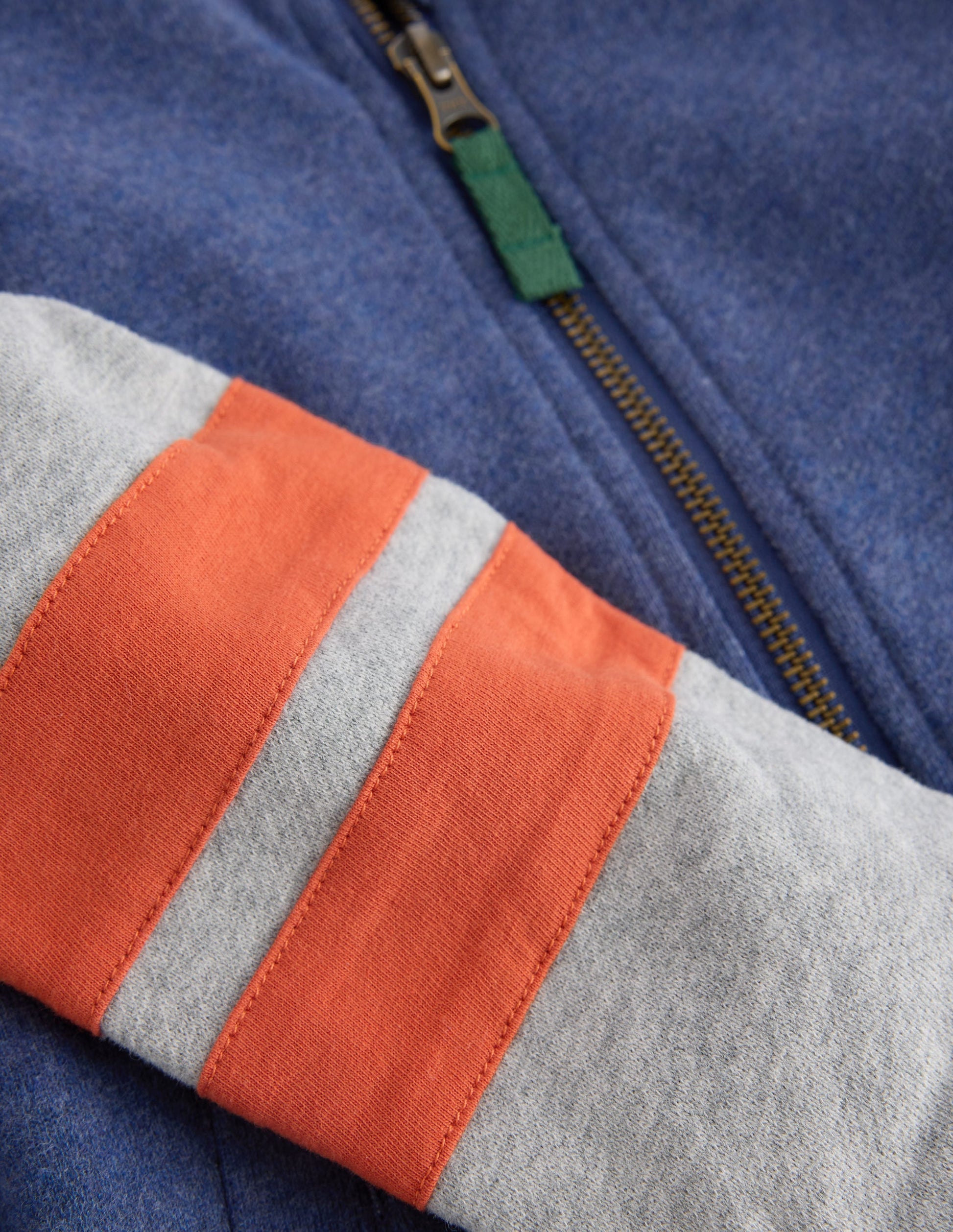 Fleece Lined Bomber-Grey Marl / College Navy-3