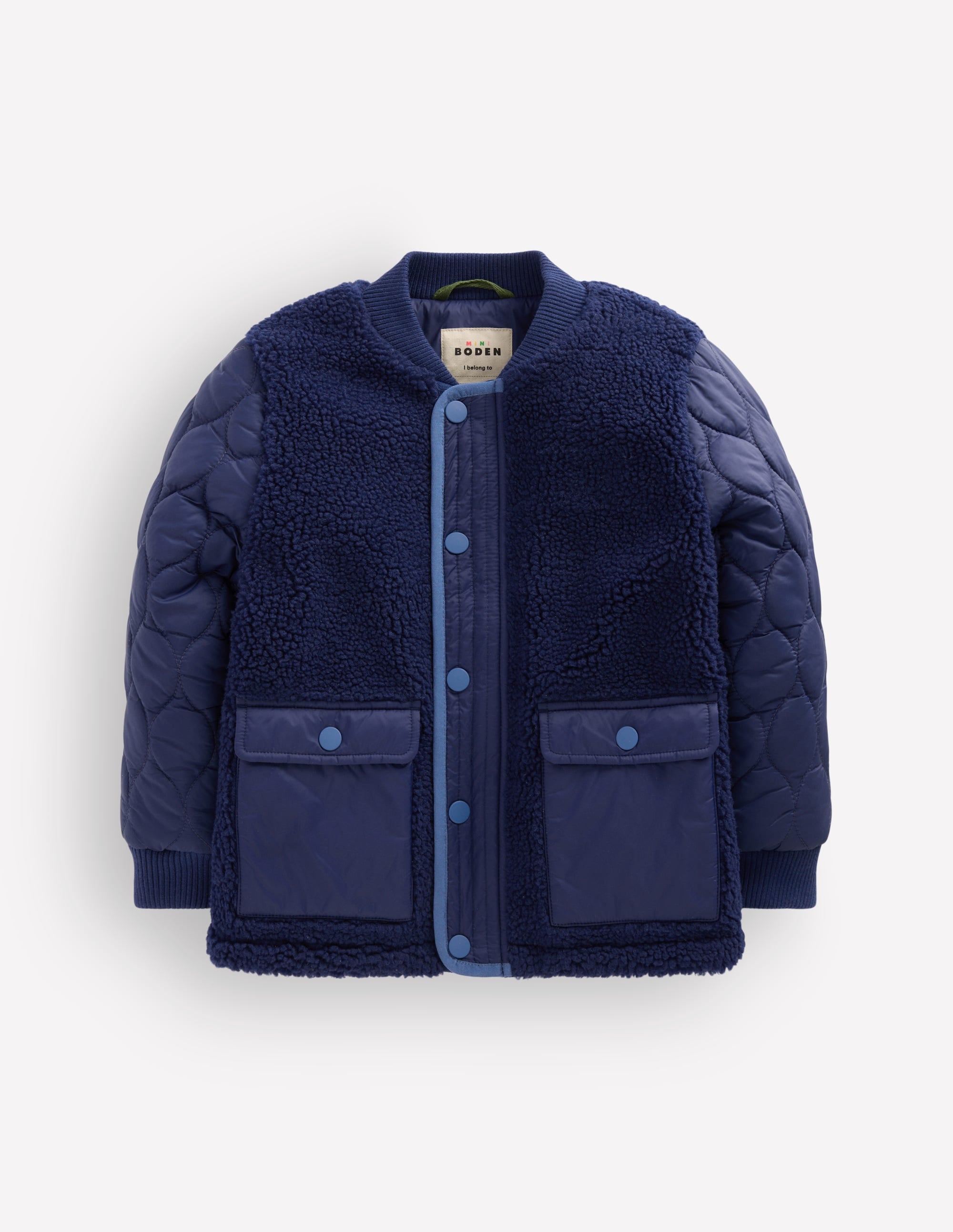Borg Bomber Jacket-Medieval Blue - Image 1