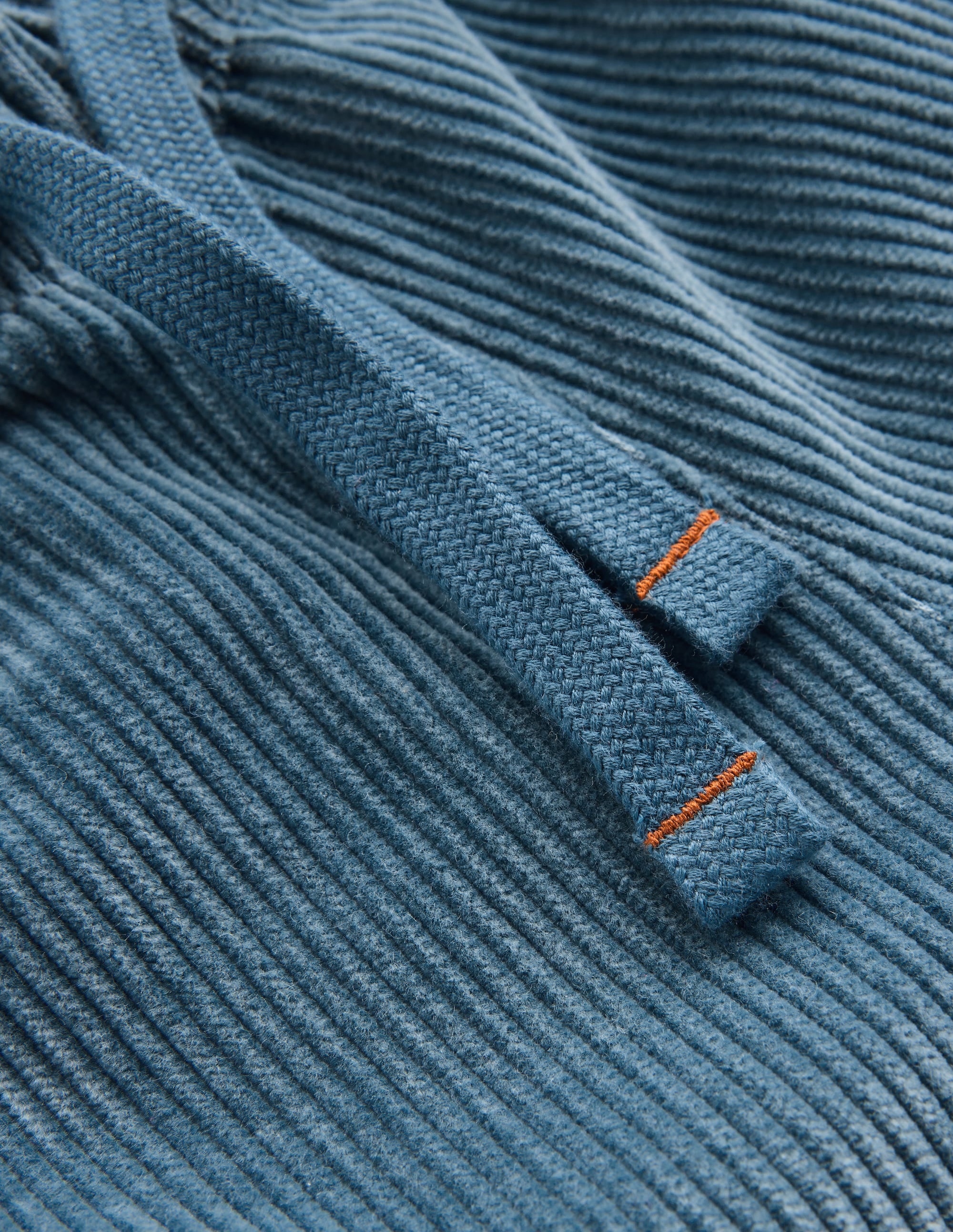 Easy Straight Cord Trousers-Storm Blue - Image 3