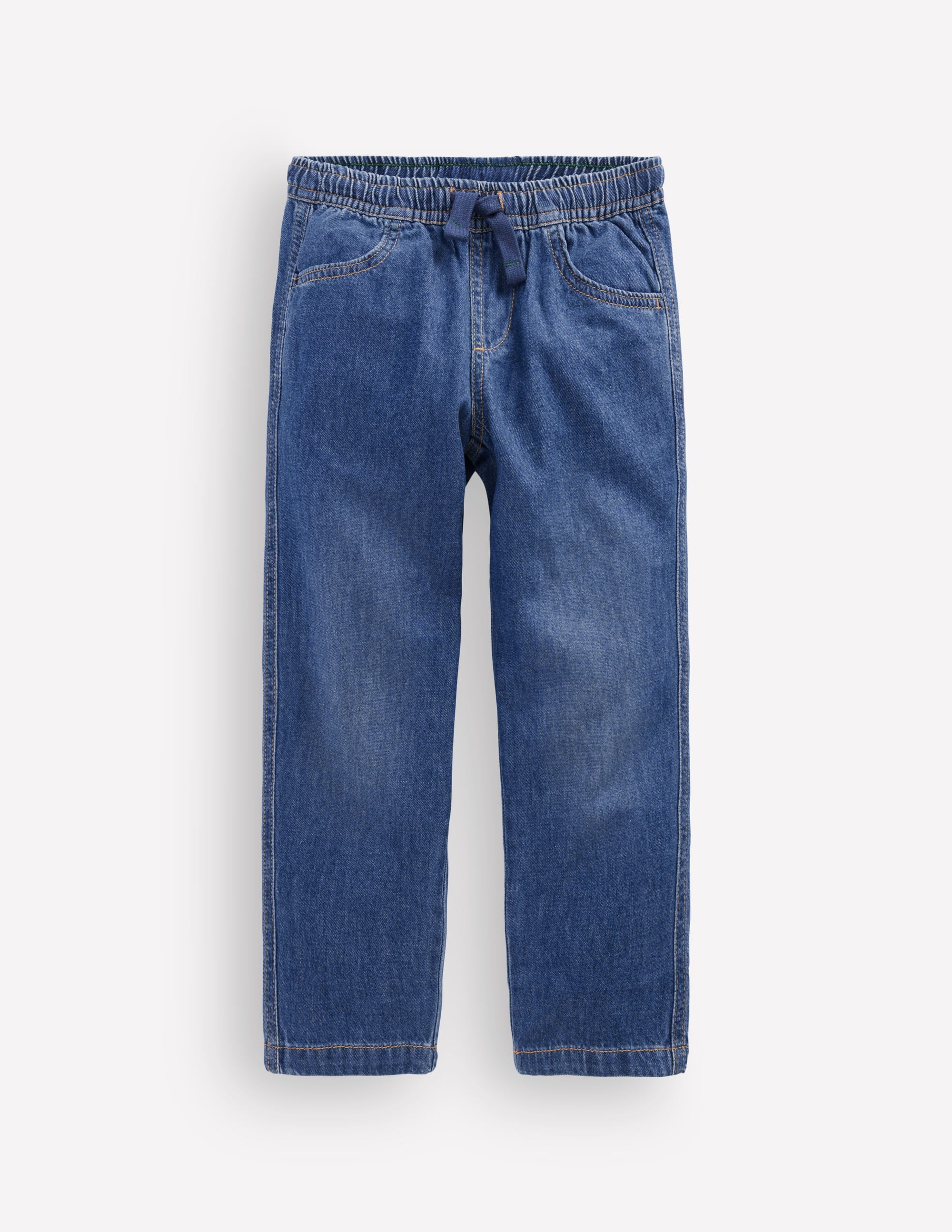 Easy Straight Trousers-Denim - Image 2