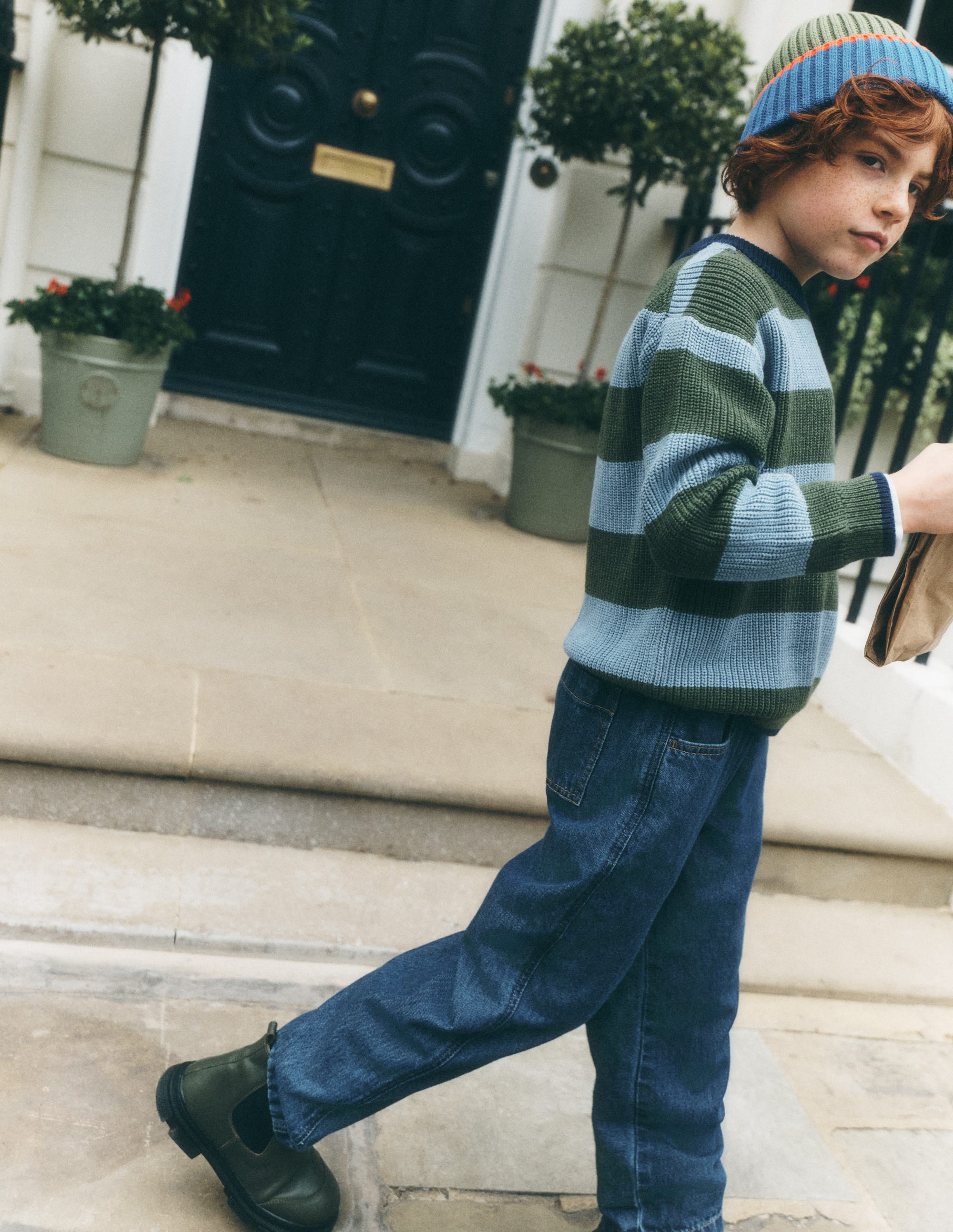 Easy Straight Trousers-Denim - Image 1