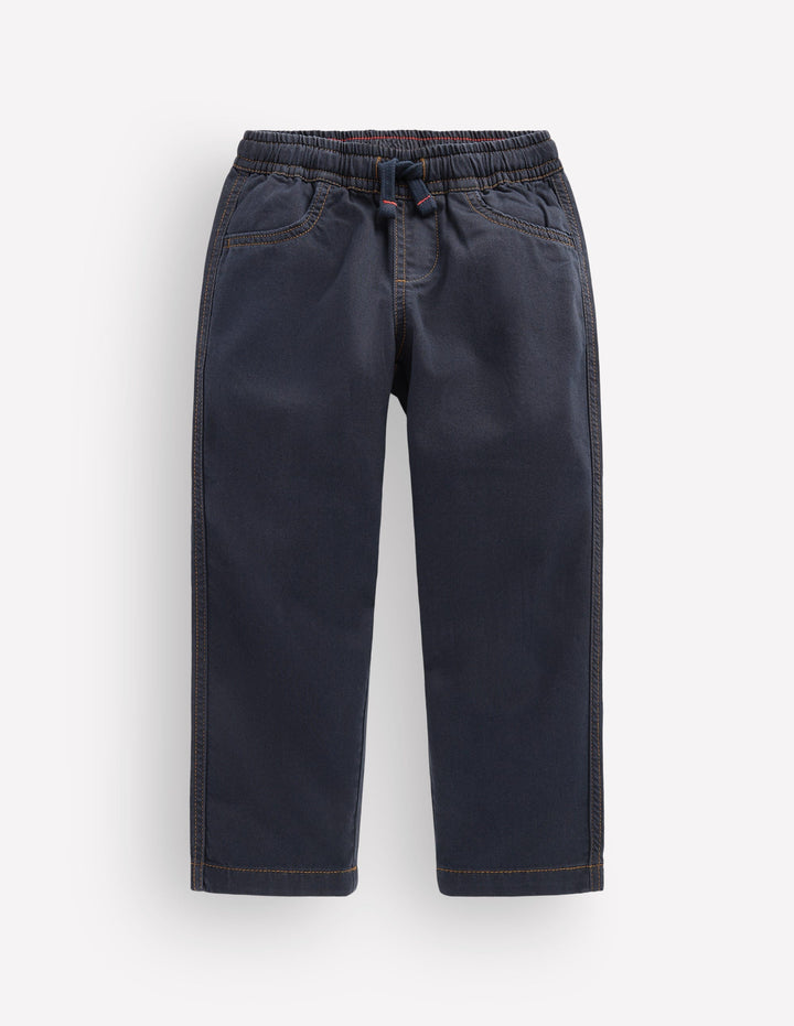 Easy Straight Trousers-Parisian Night