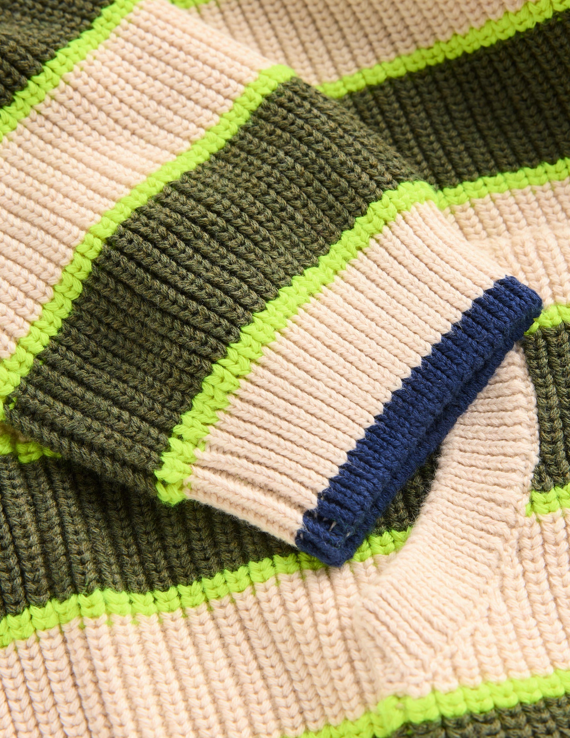 Chunky Cotton Hoodie-Oatmeal/Green Stripe-6