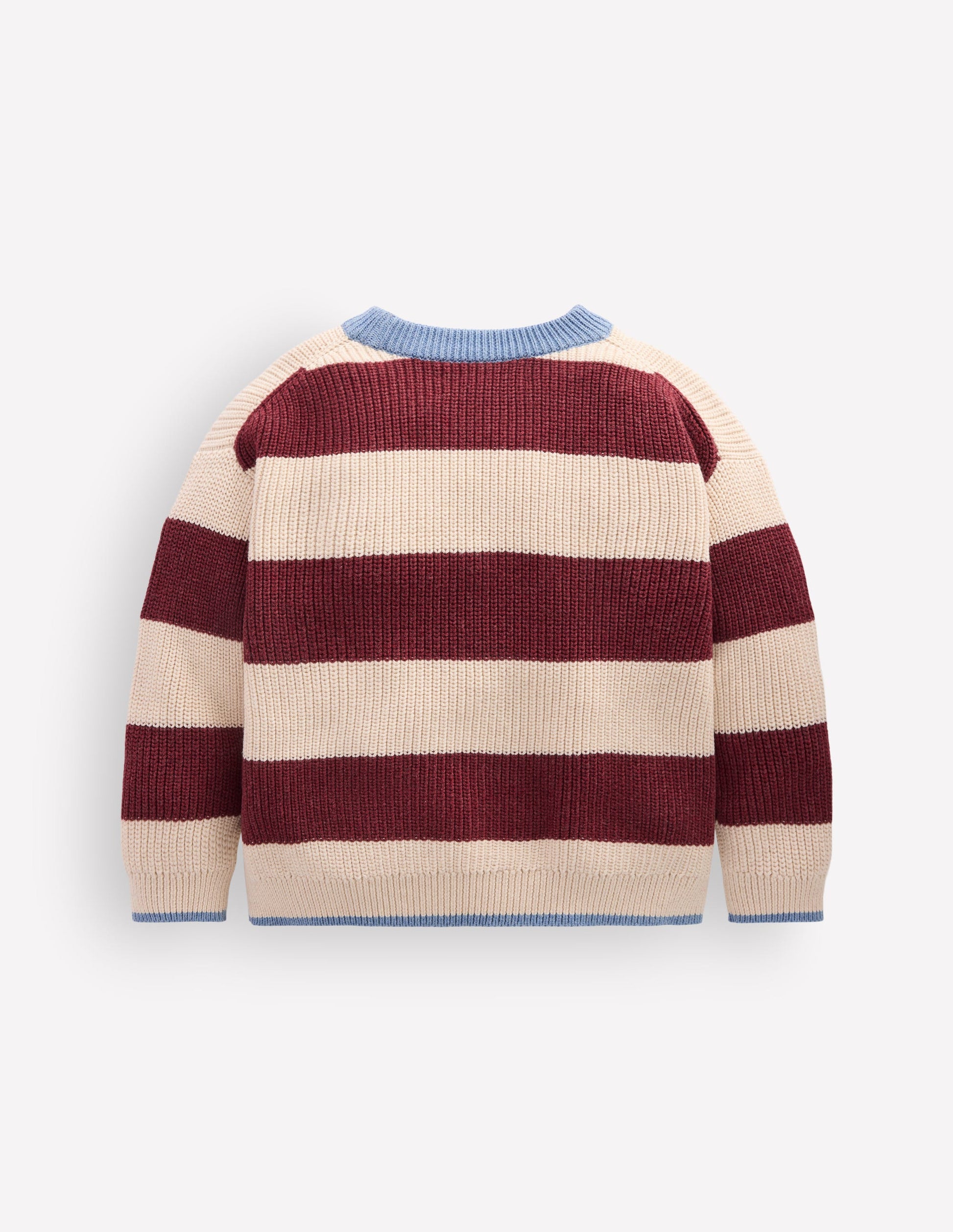 Chunky Cotton Jumper-Sweet Cherry Stripe-2