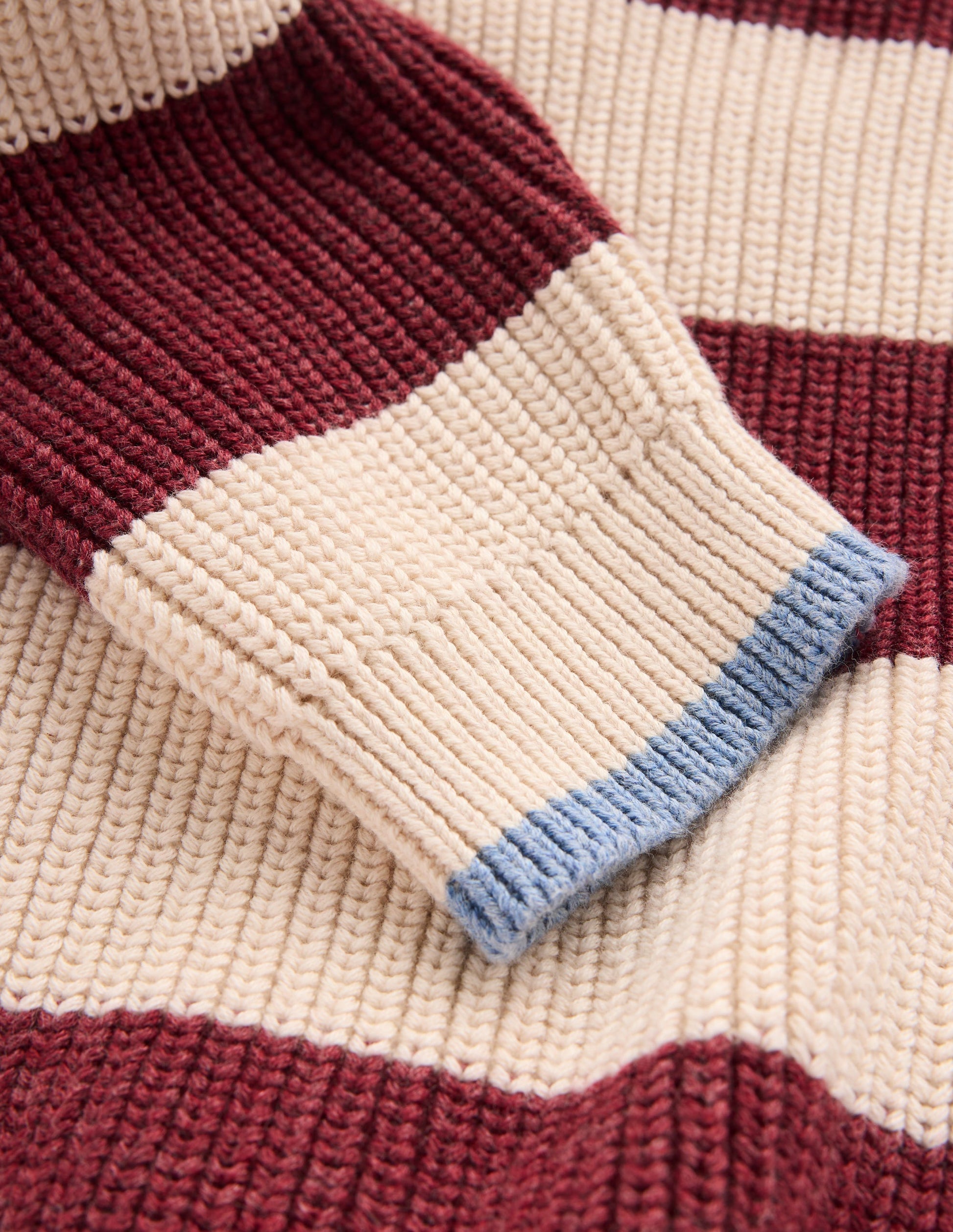 Chunky Cotton Jumper-Sweet Cherry Stripe-3