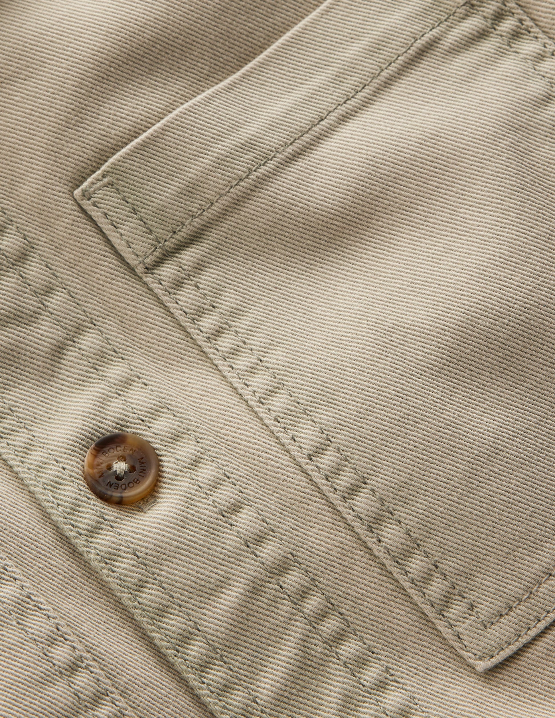 Cotton Front Pocket Overshirt-ACID WASH GREEN-4