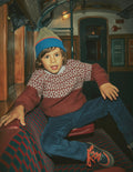 Relaxed Fair Isle Jumper-Auburn Melange
