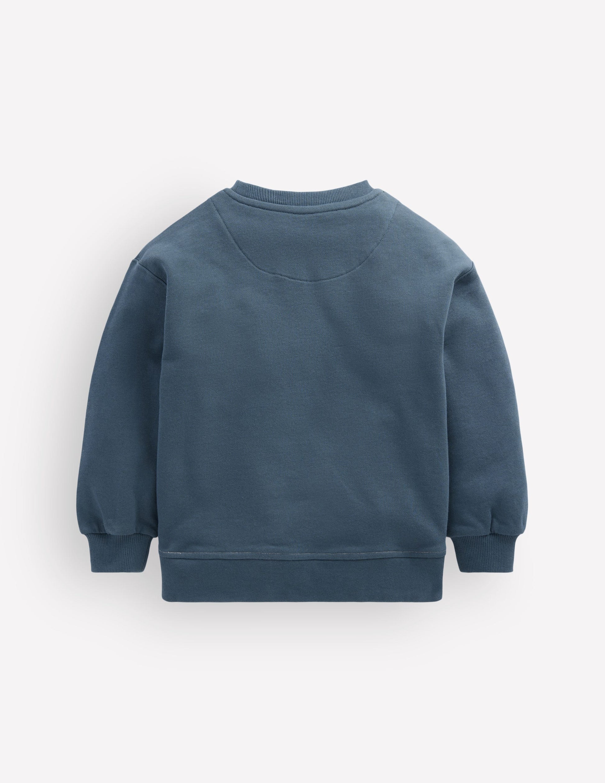 Halloween Glow Sweatshirt-College Navy Skull-4